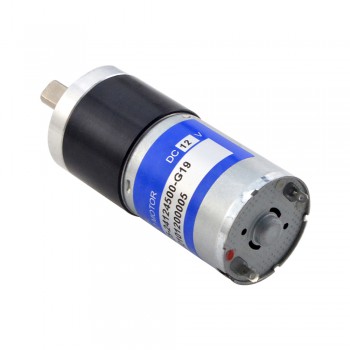 12V Brushed DC Gear Motor 0.46Kg.cm 237RPM with 19:1 Planetary Gearbox Micro Speed Reduction Geared Motor