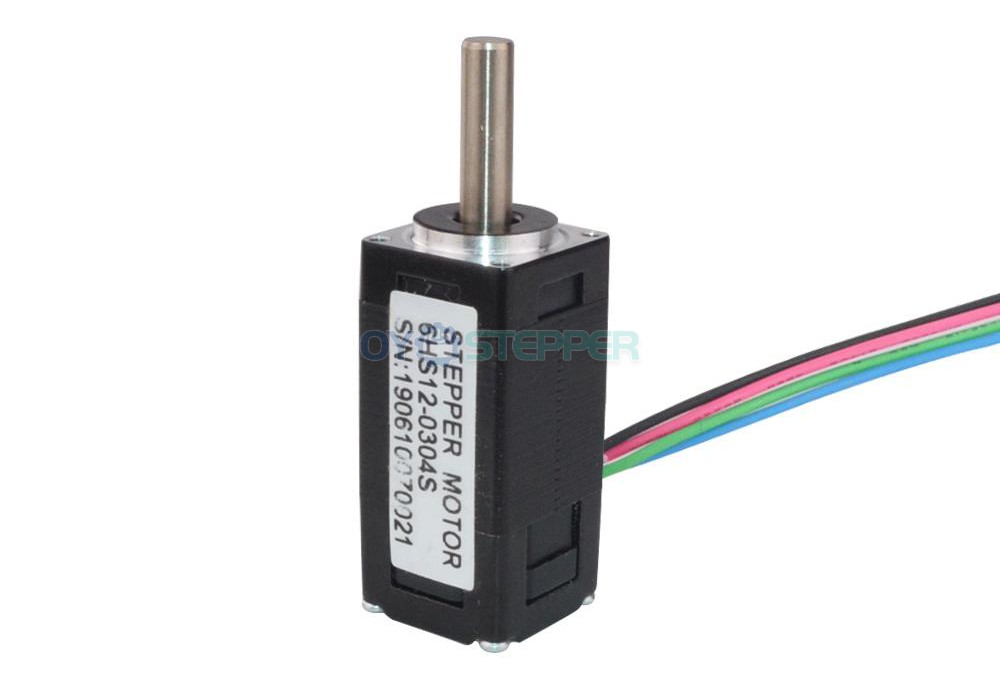 Miniature Nema 6 Stepper Motor Bipolar 1.8 Degree 0.58Ncm (0.82oz.in) 0.3A  14x14x30mm 4 Wires