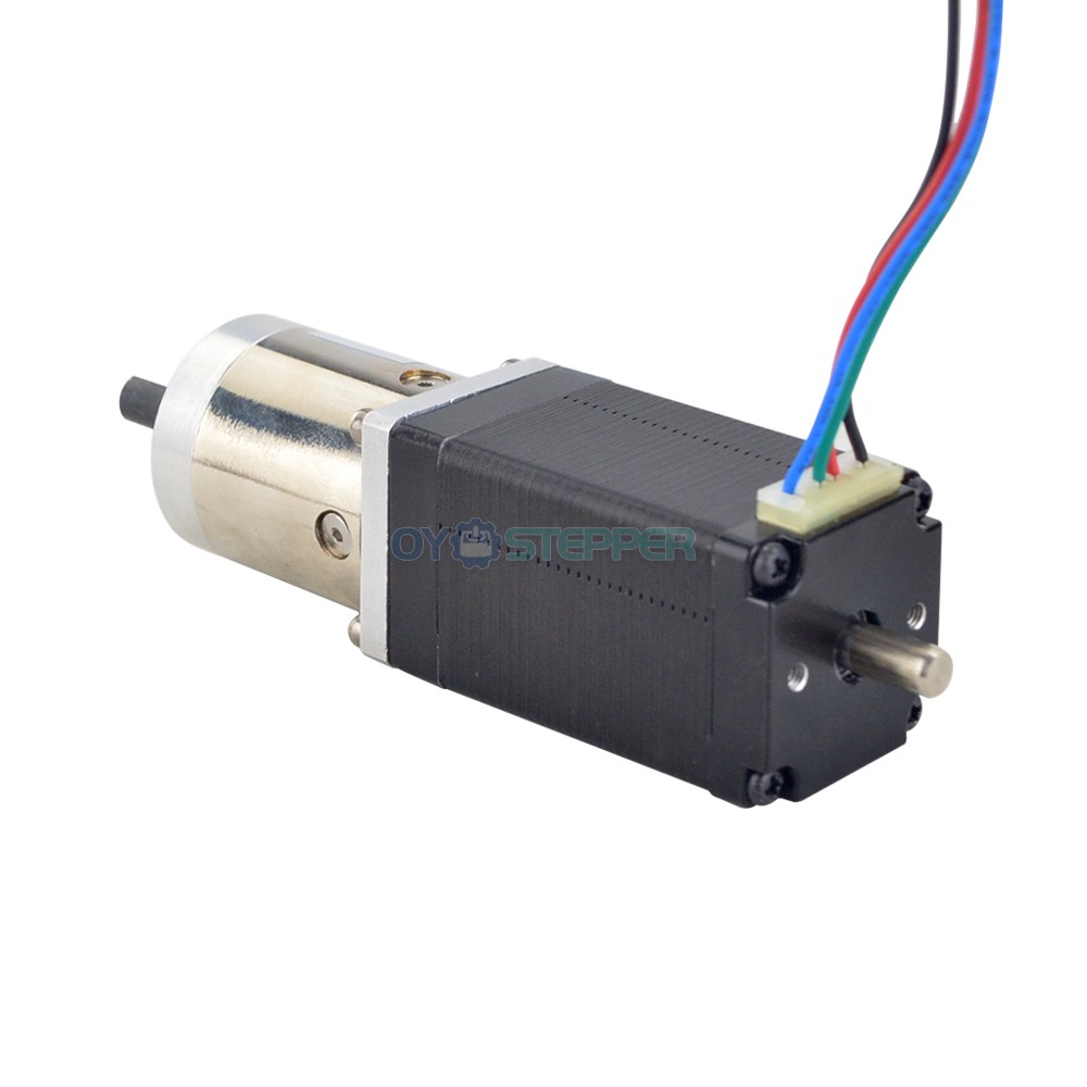 Nema 11 Geared Dual Shaft Stepper Motor Bipolar L=51mm 1.8 Deg 0.14 Ncm  0.67A with14:1 Planetary Gearbox