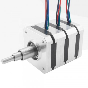 STEPPERONLINE Nema 17 Stepper Motor Bipolar 2A 59Ncm(84oz.in) 48mm Body  4-Lead W/ 1m Cable and Connector Compatible with 3D Printer/CNC