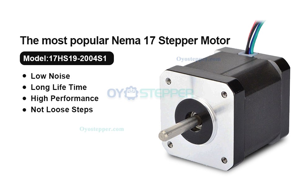 Nema 17 Stepper Motor Bipolar 59Ncm (84oz.in) 2A 42x48mm 4 Wires compatible with 3D Printer/CNC